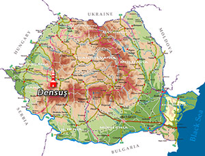 Romania Map - Densus