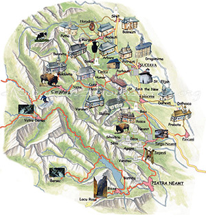 Bucovina Monasteries Map