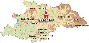 Maramures Map - Barsana