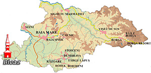 Maramures Map - Bicaz