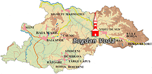 Maramures Map - Bogdan Voda