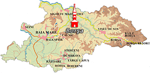 Maramures Map - Borsa
