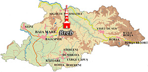 Maramures Map - Breb