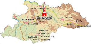 Harta Maramures - Cornesti
