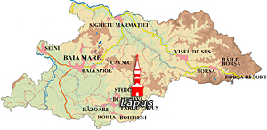 Maramures Map - Lapus