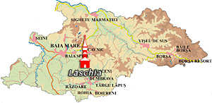 Maramures Map - Laschia