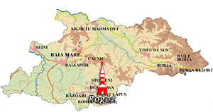 Maramures Map - Rogoz