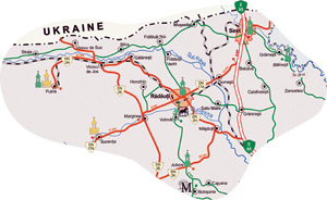 Suceava Map - Radauti