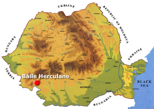 Harta Romania - Baile Herculane