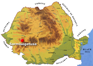 Harta Romania - Sarmisegetuza
