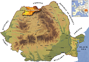 Harta Romania - Maramures