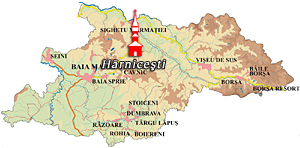 Harta Maramures - Harnicesti