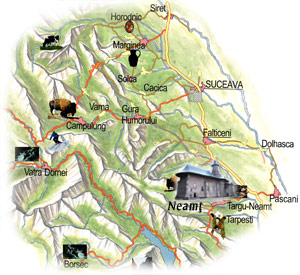 Harta Romania - Neamt