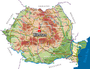 Map Romania - Biertan