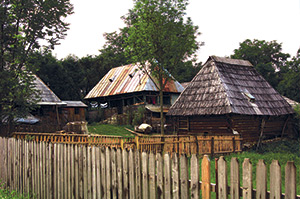 A traditional farmyard - Maramures
