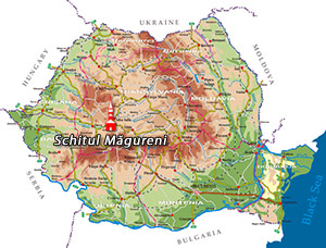 Harta Romania - Schitul Magureni
