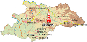 Maramures Map - Botiza