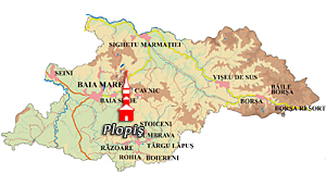Maramures Map - Plopis