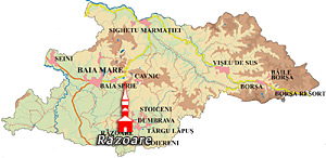 Maramures Map - Razoare