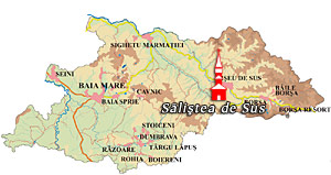 Maramures Map - Salistea de Sus
