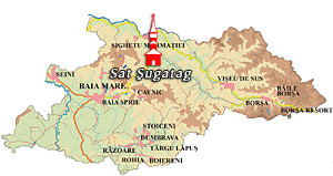 Maramures Map - Sat Sugatag