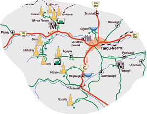 Targu Neamt Map